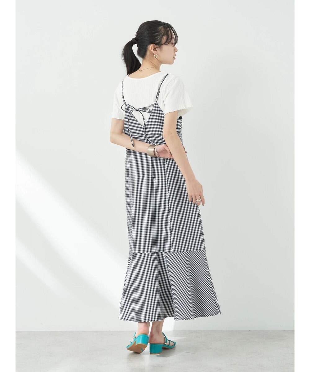 earth music&ecology チェックマーメイドキャミワンピース 