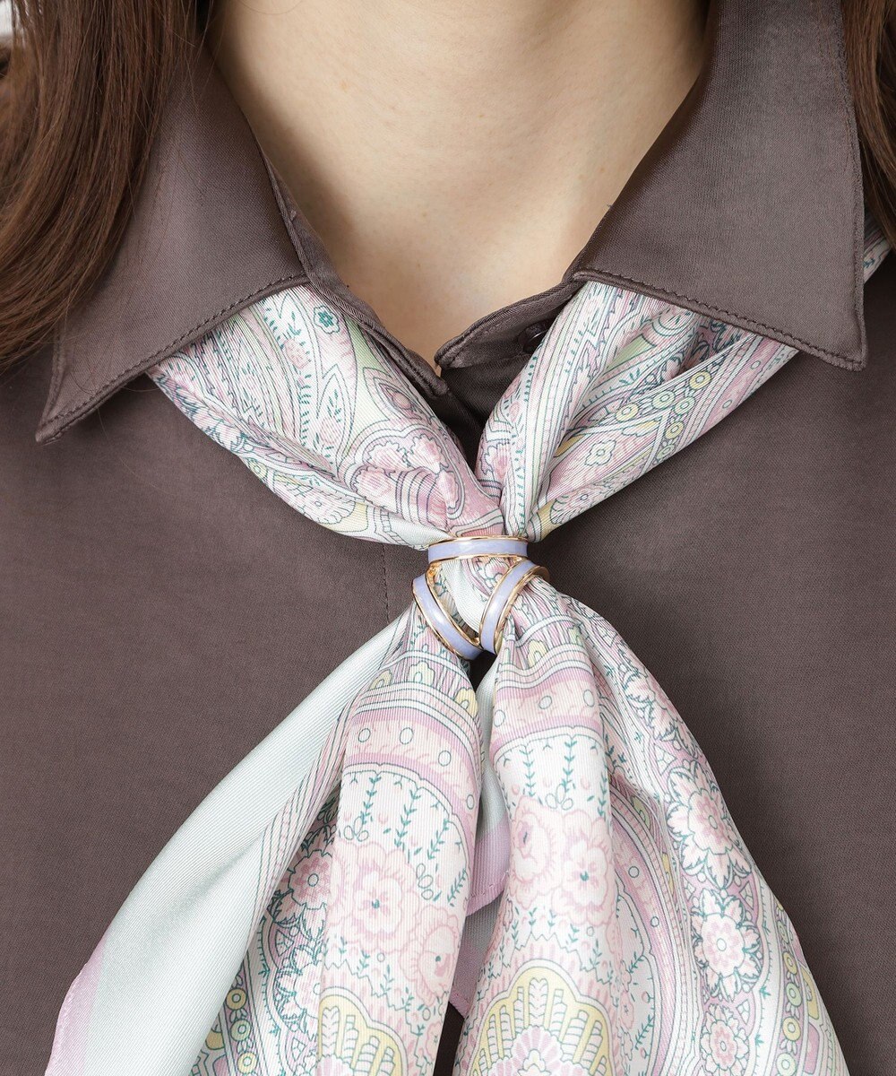 MOONBAT Luna Luce(ルナルーチェ)スカーフリング パール調 3Ring お手持ちのスカーフを通すだけ ギフト 