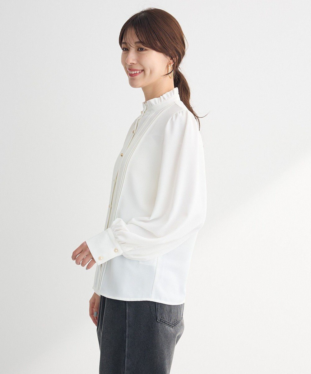 Green Parks ・ＥＬＥＮＣＡＲＥ　ＤＵＥ　ピンタックブラウス 