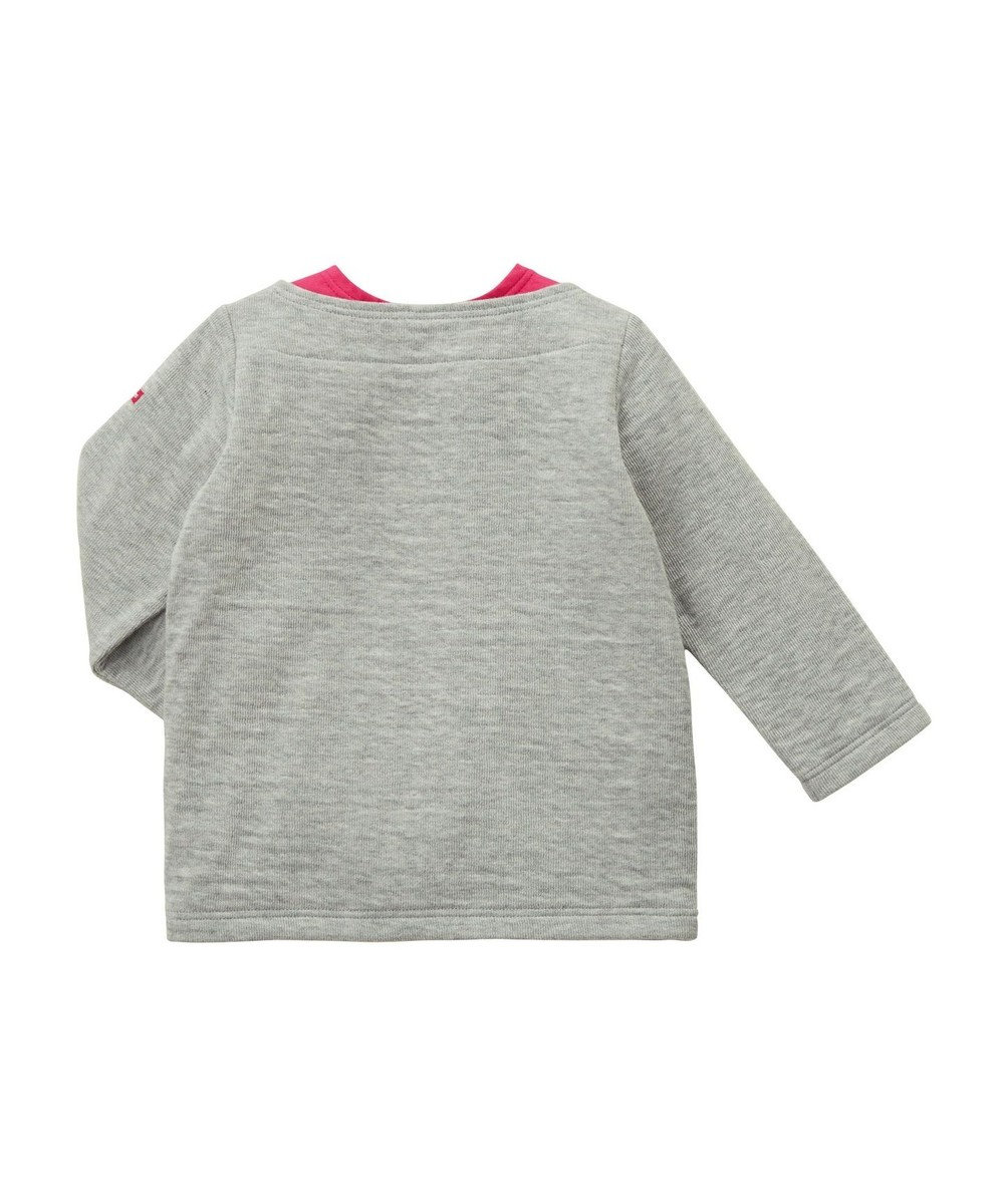 MIKI HOUSE HOT BISCUITS 【70-120cm】 接結天竺 重ね着風長袖Ｔシャツ 