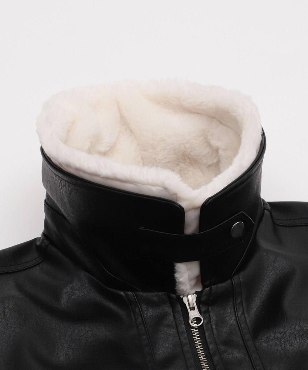 WEGO 2WAYファー襟PUジャケット 