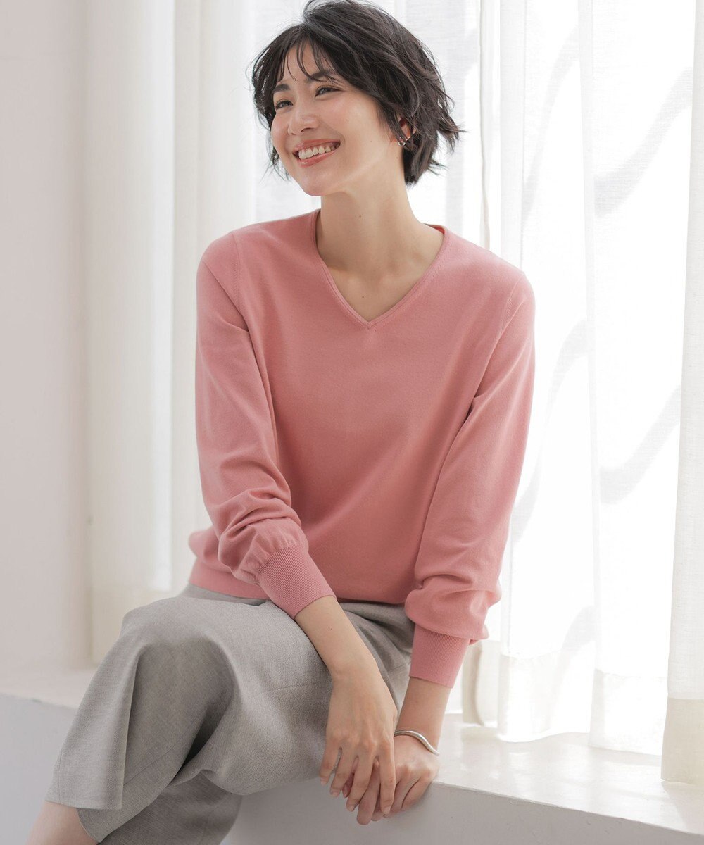 J.PRESS LADIES 【人気のため新色追加】PRINCE Vネック ニット 