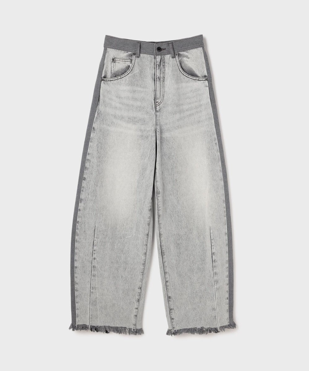 GRACE CONTINENTAL サイドラインデニムパンツ 