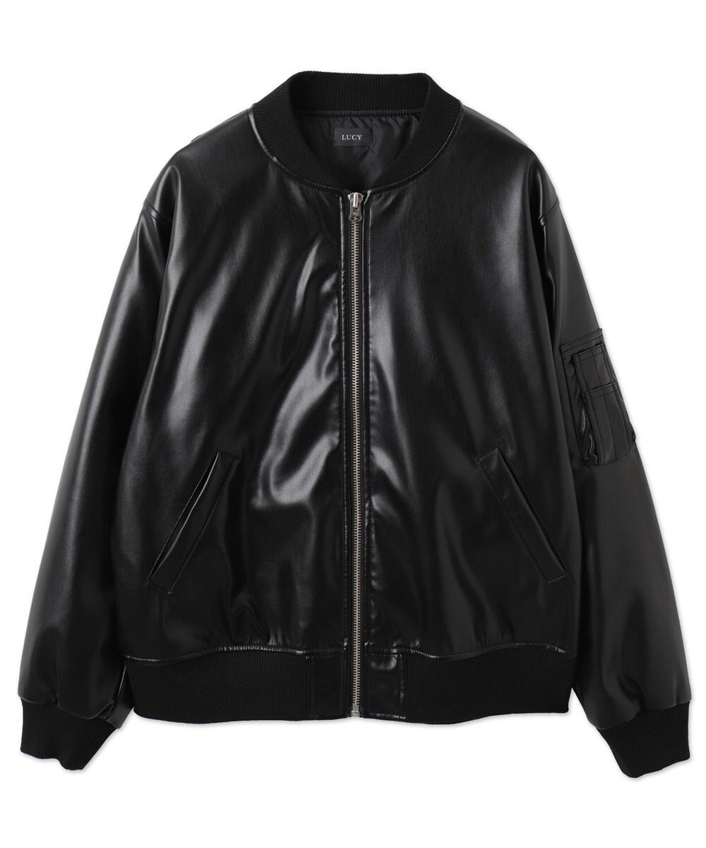 WEGO 【ユニセックス着用ITEM】エコレザーMA－1 