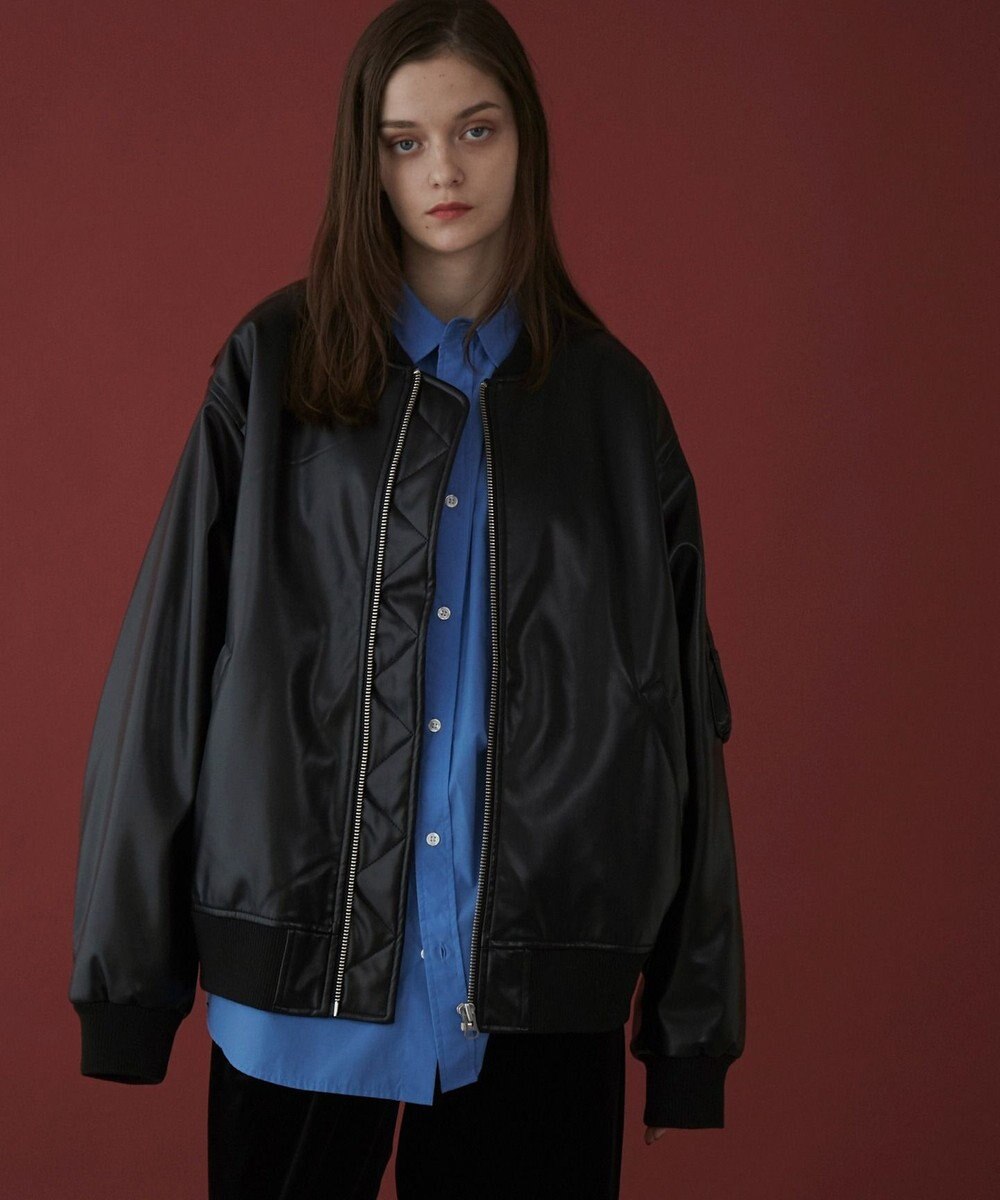 WEGO 【ユニセックス着用ITEM】エコレザーMA－1 