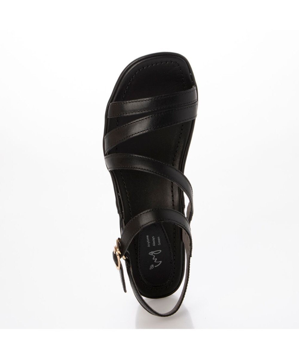 ing <ing>【サスティナブル】レザーストラップサンダル 