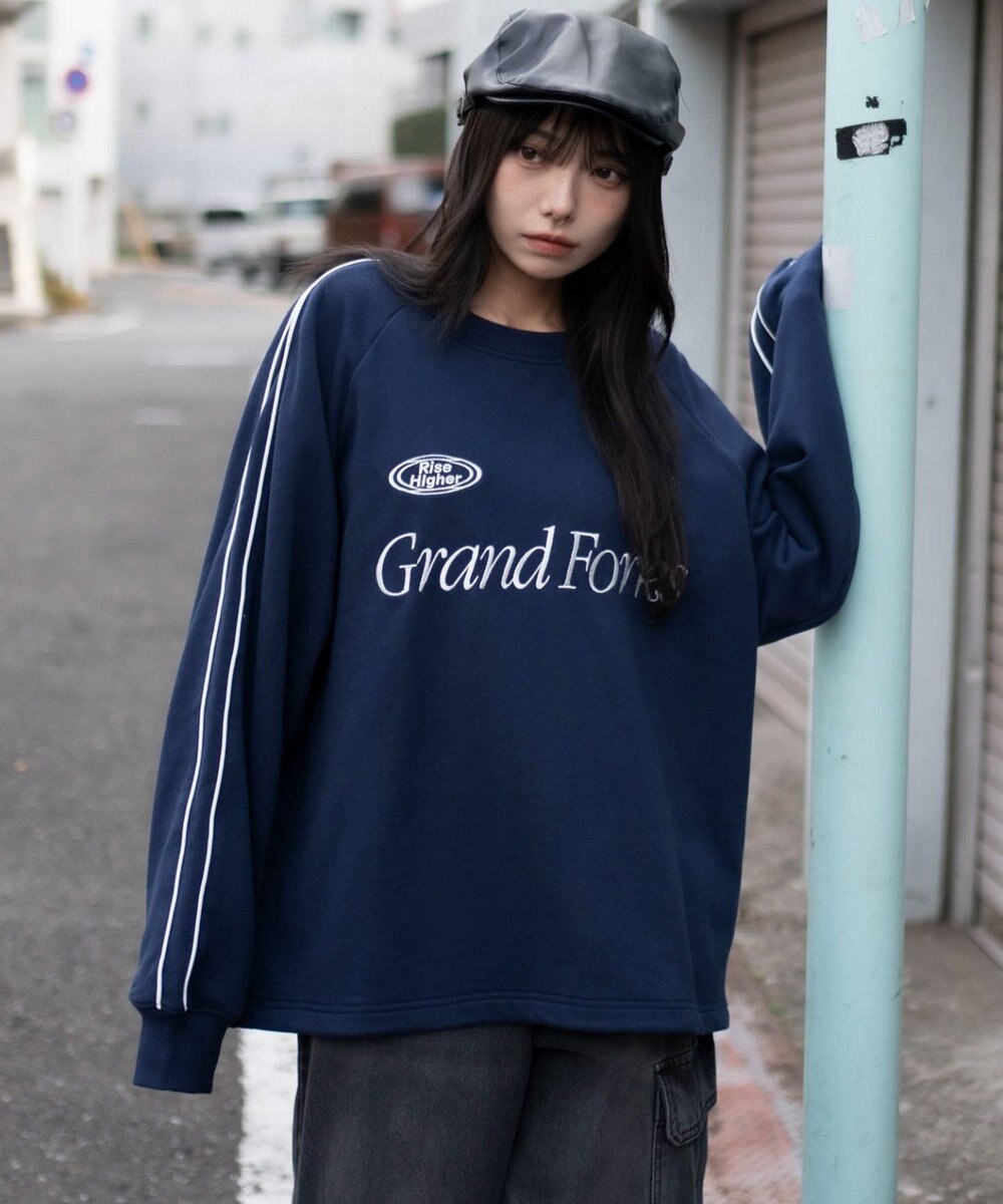 WEGO 【ユニセックス着用ITEM】ショートドロストラインプルオーバー 