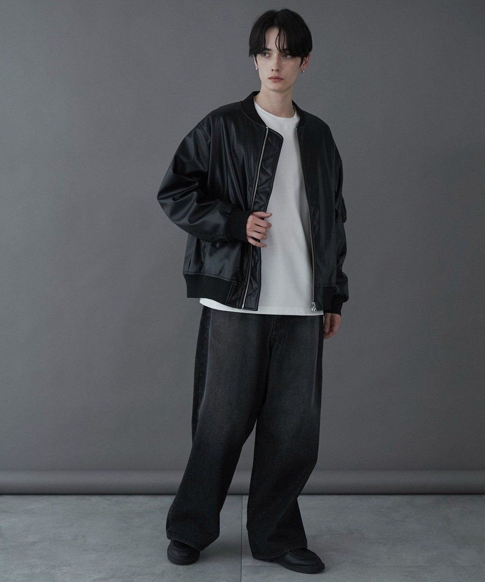 WEGO 【ユニセックス着用ITEM】エコレザーMA－1 