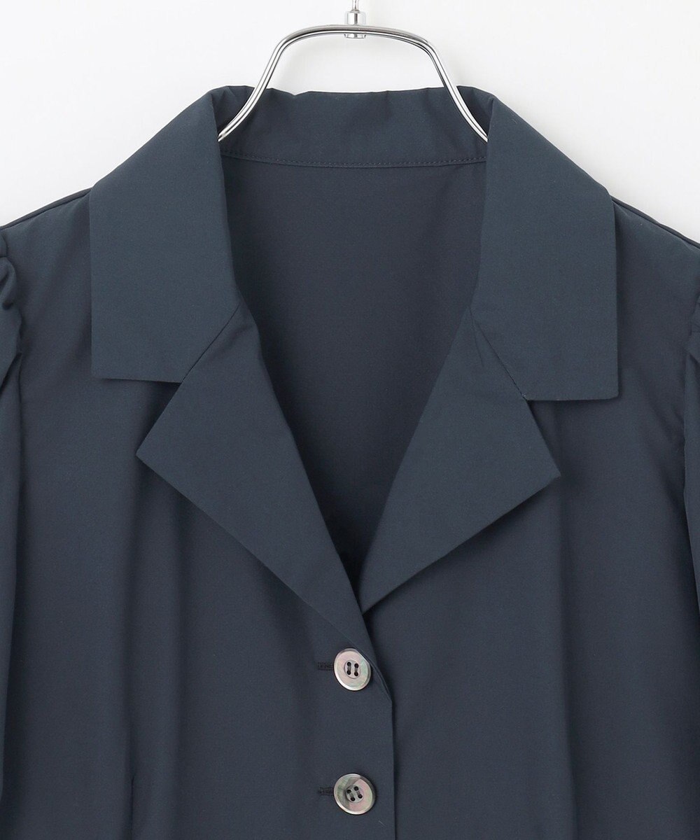 #Newans 【セレモニーにも】オープンカラーペプラムブラウス 