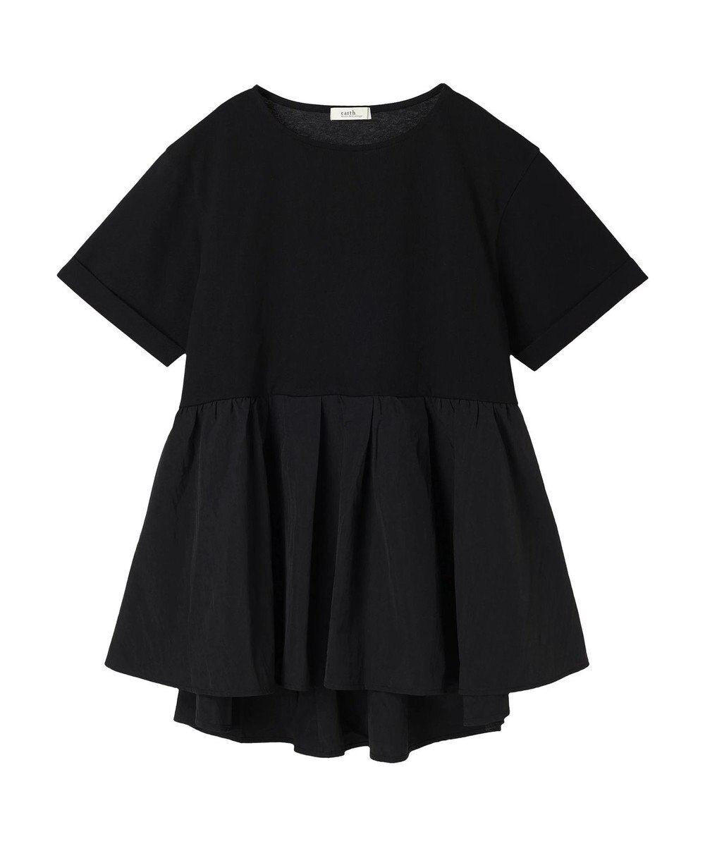 earth music&ecology 異素材チュニックカットソー 