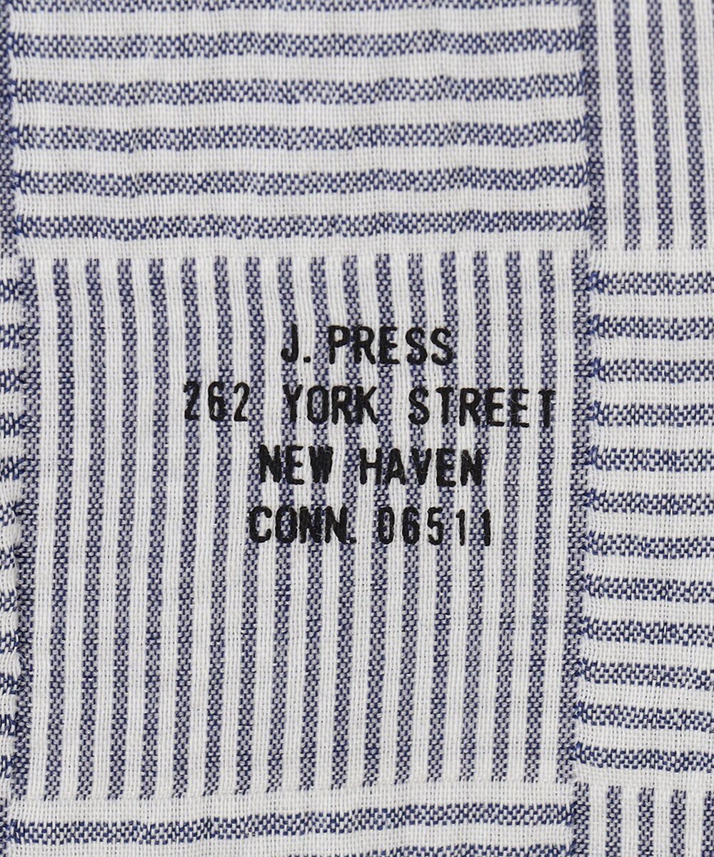 J.PRESS MEN 【クールマックス】パッチワークサッカー プルオーバー 