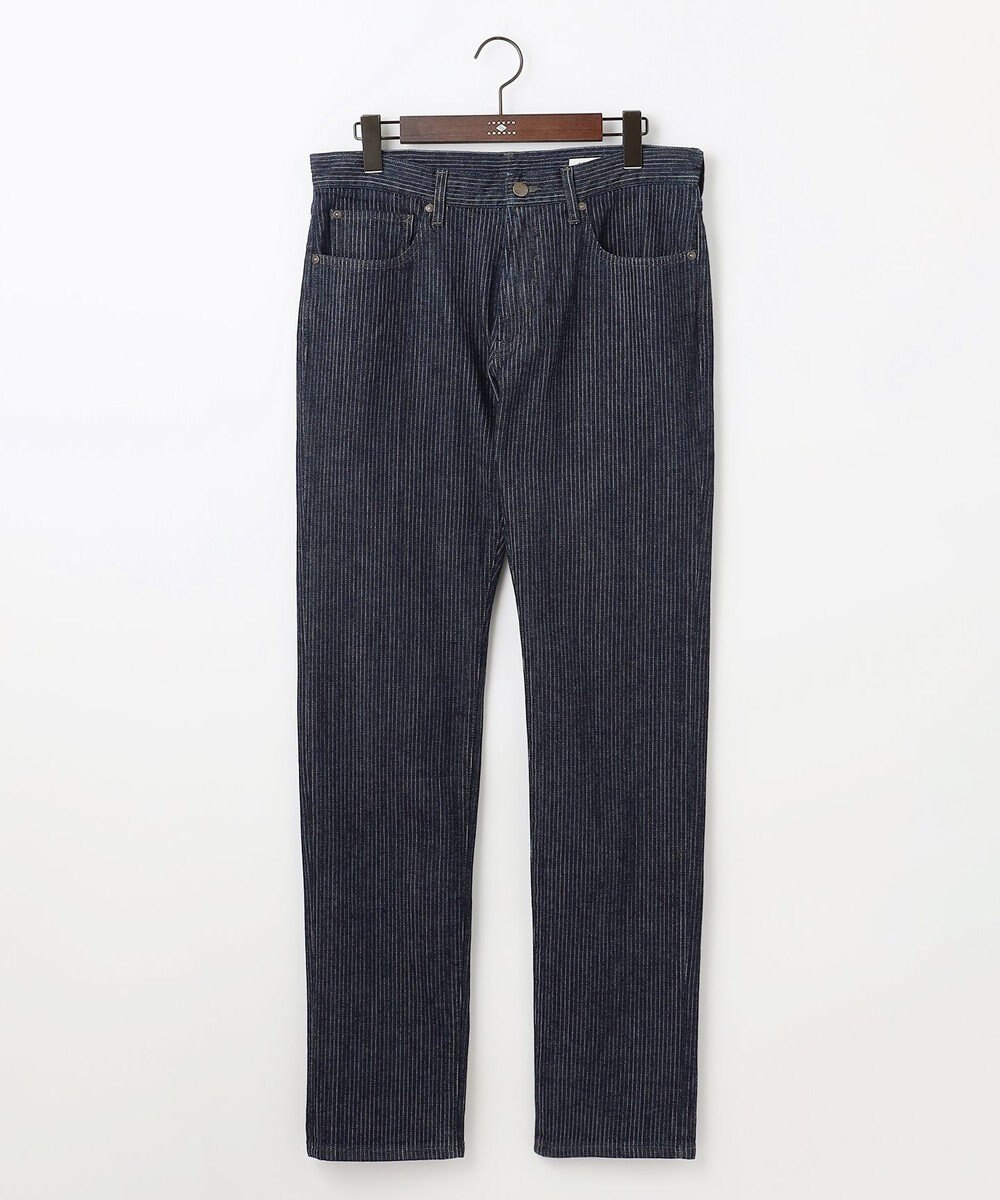 JOSEPH ABBOUD 【ストレッチ/JAPANファブリック/きれいめ】ストライプジャカード デニム 