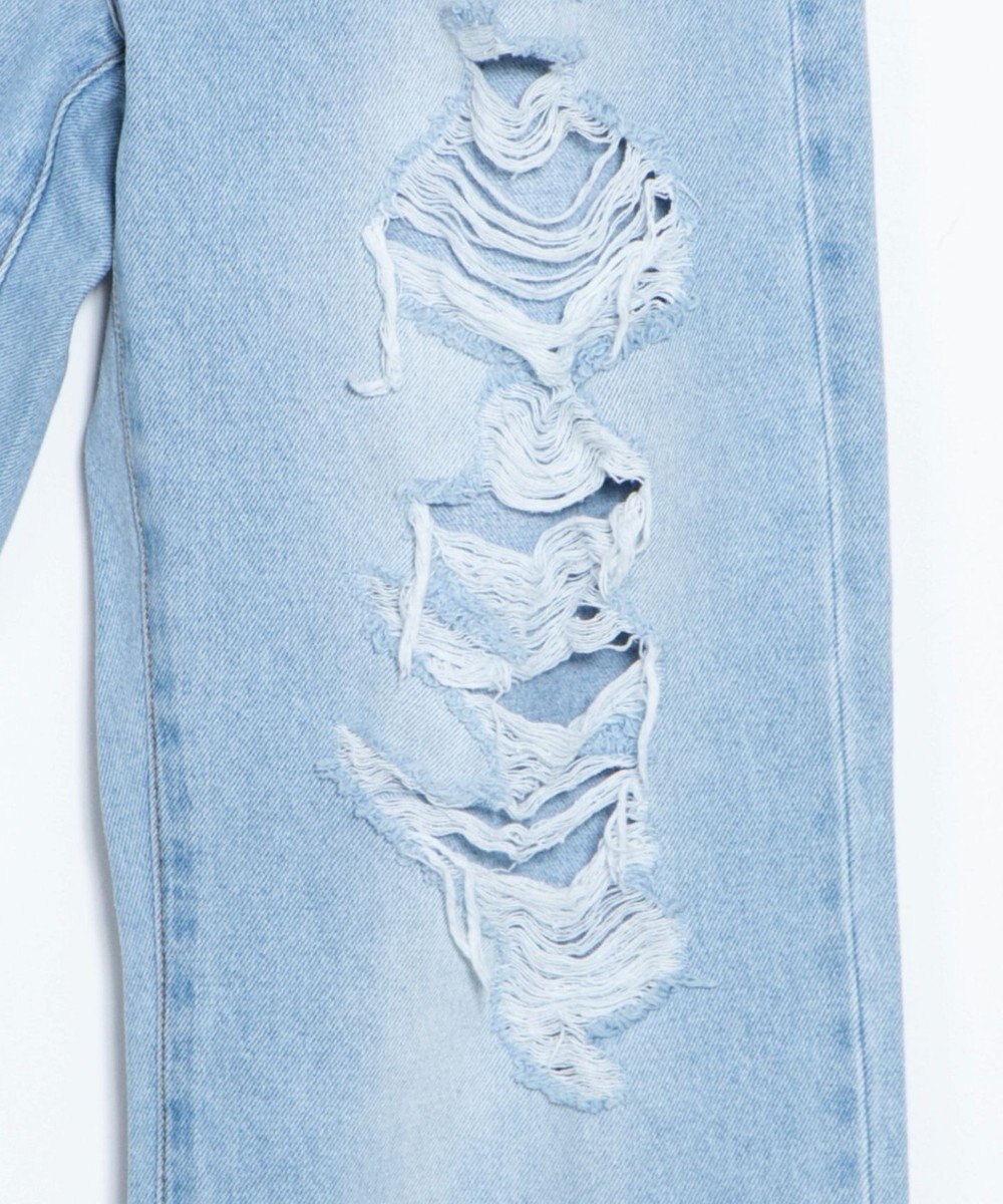 WEGO ダメージデニムワイドパンツ 