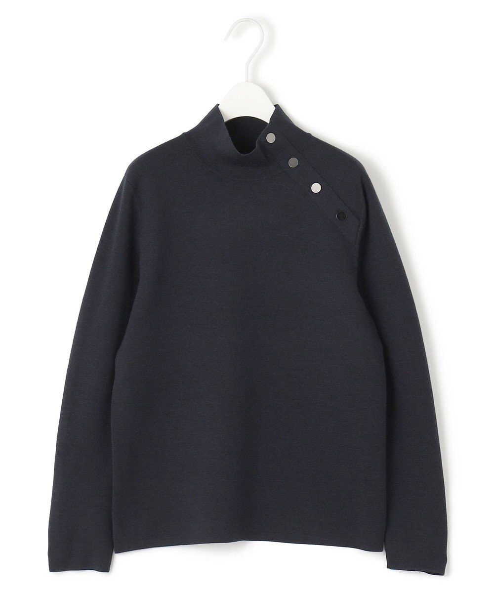 ICB L 【洗える】ウールブレンドスムース ハイネックプルオーバー 