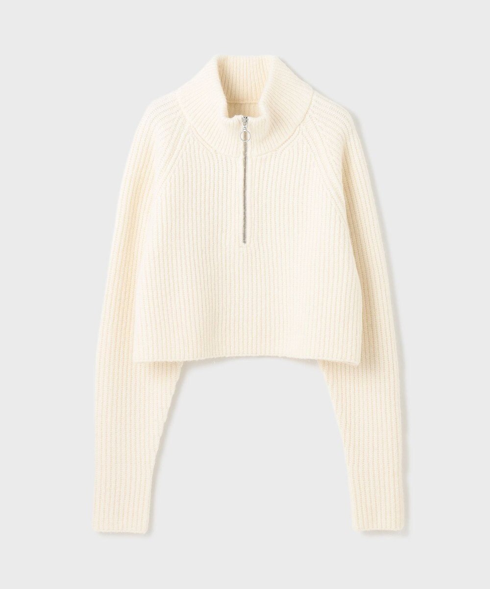 GRACE CONTINENTAL 畦zipニットトップ 