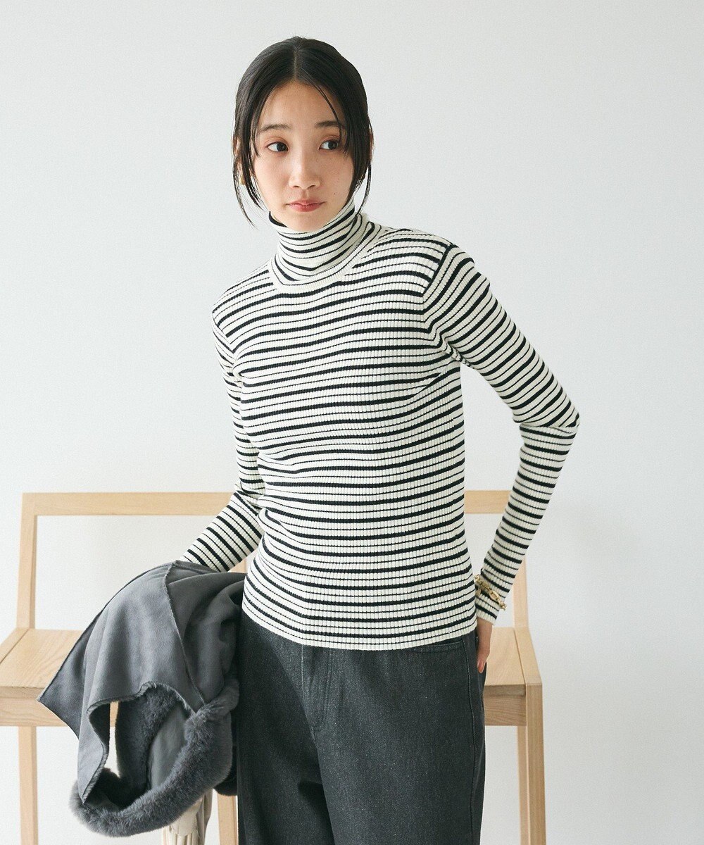 CRAFT STANDARD BOUTIQUE 洗える/とてもちリブタートルネックニットプルオーバー/24AW 