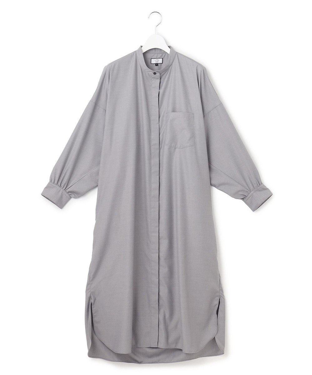 J.PRESS YORK STREET 【WOMEN】バックドレープ シャツワンピース 