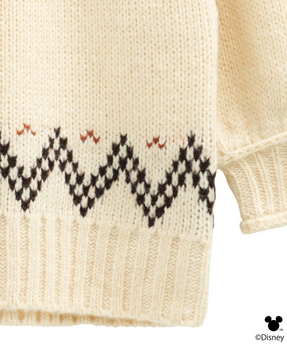 earth music&ecology 【予約】Disney/ミッキー刺繍ノルディックニットチュニック 