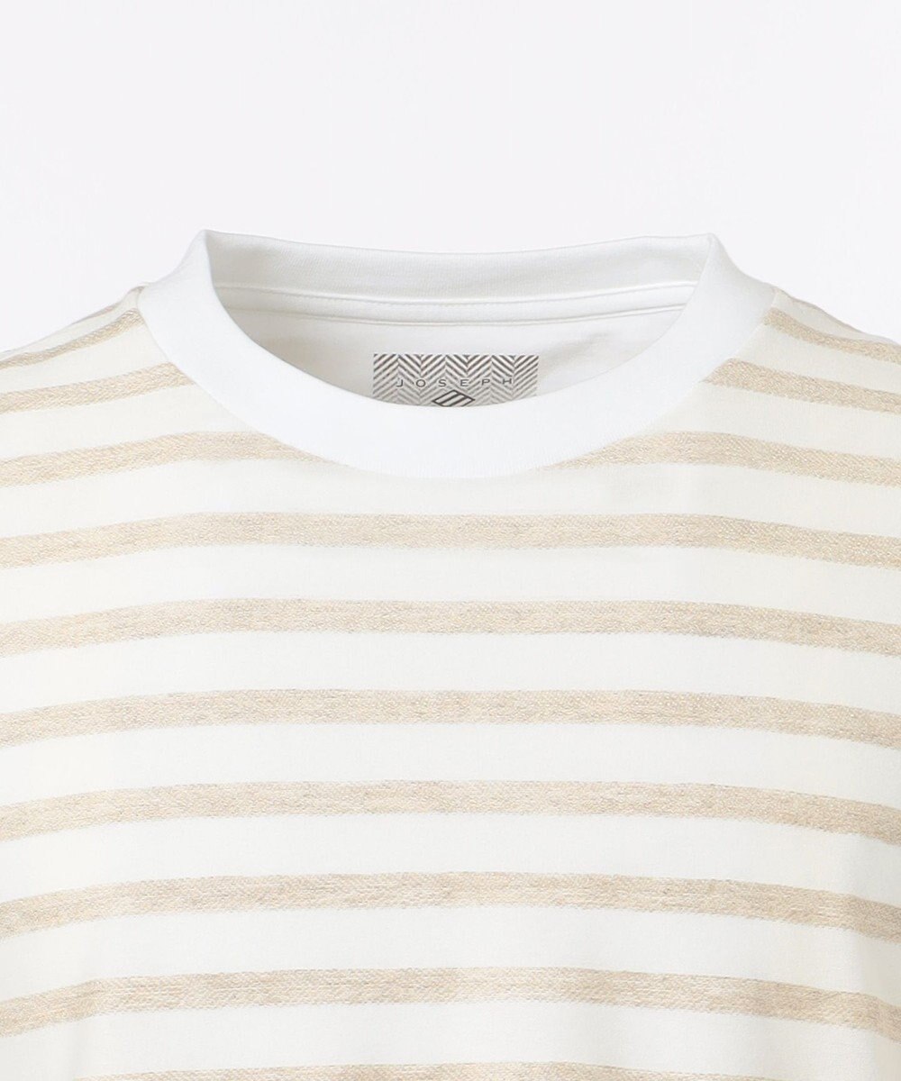 JOSEPH ABBOUD MOUNTAIN 【SPACE】OGリネンボーダー Tシャツ 