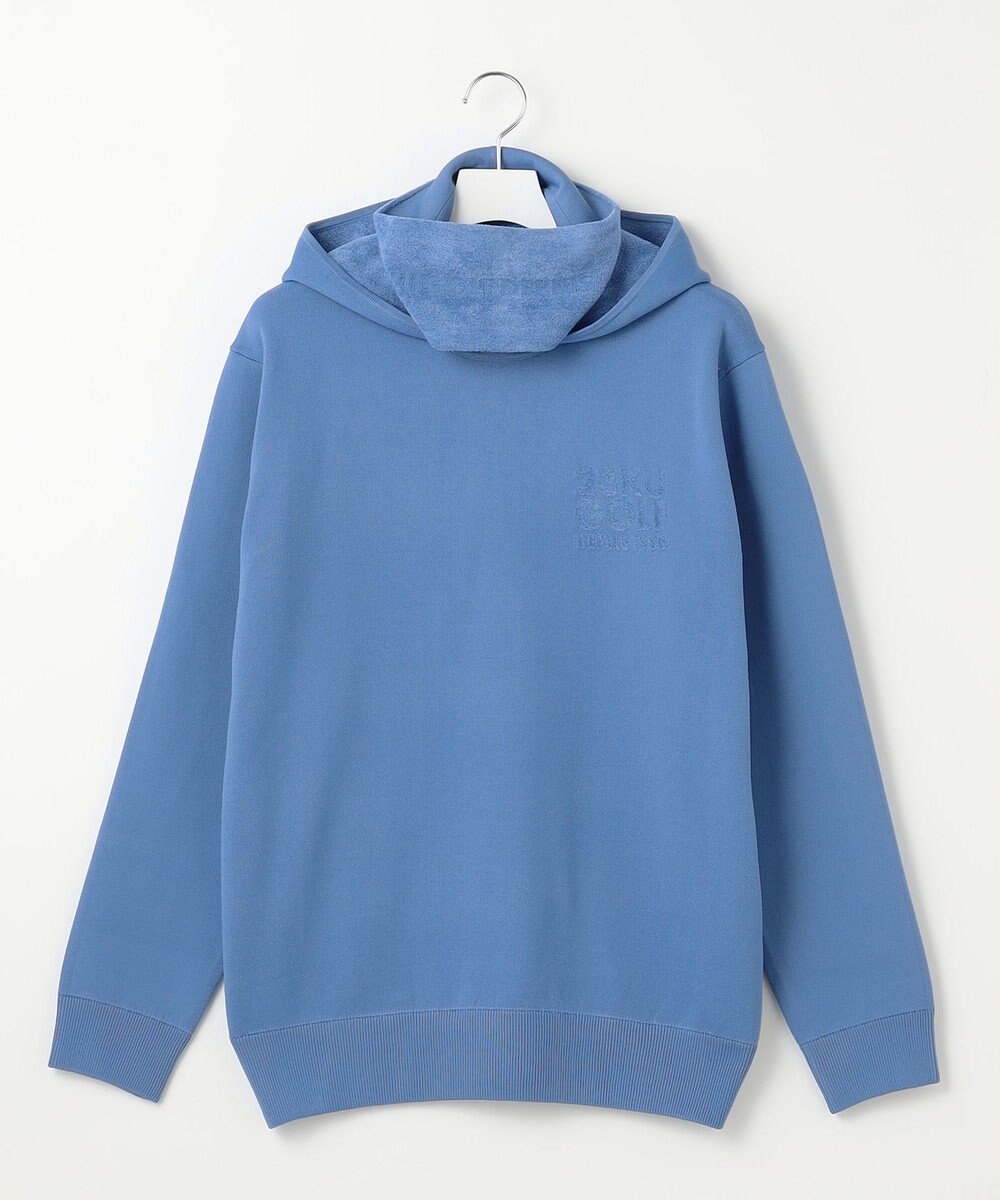 23区GOLF 【MEN】【ウォッシャブル】スヌード付き 裏モールパーカー ニット 