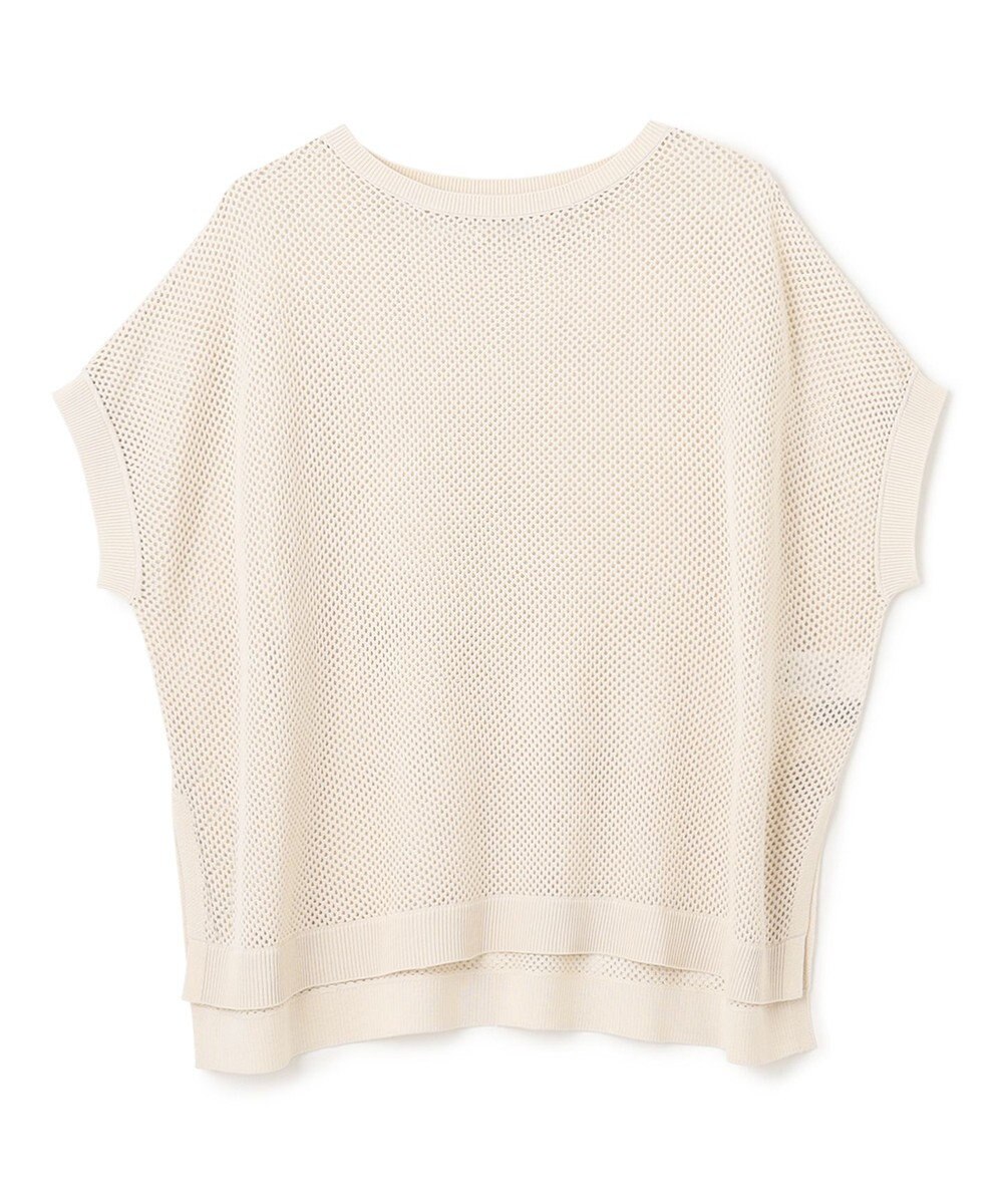 UNFILO L メッシュ ハーフスリーブ ニット 