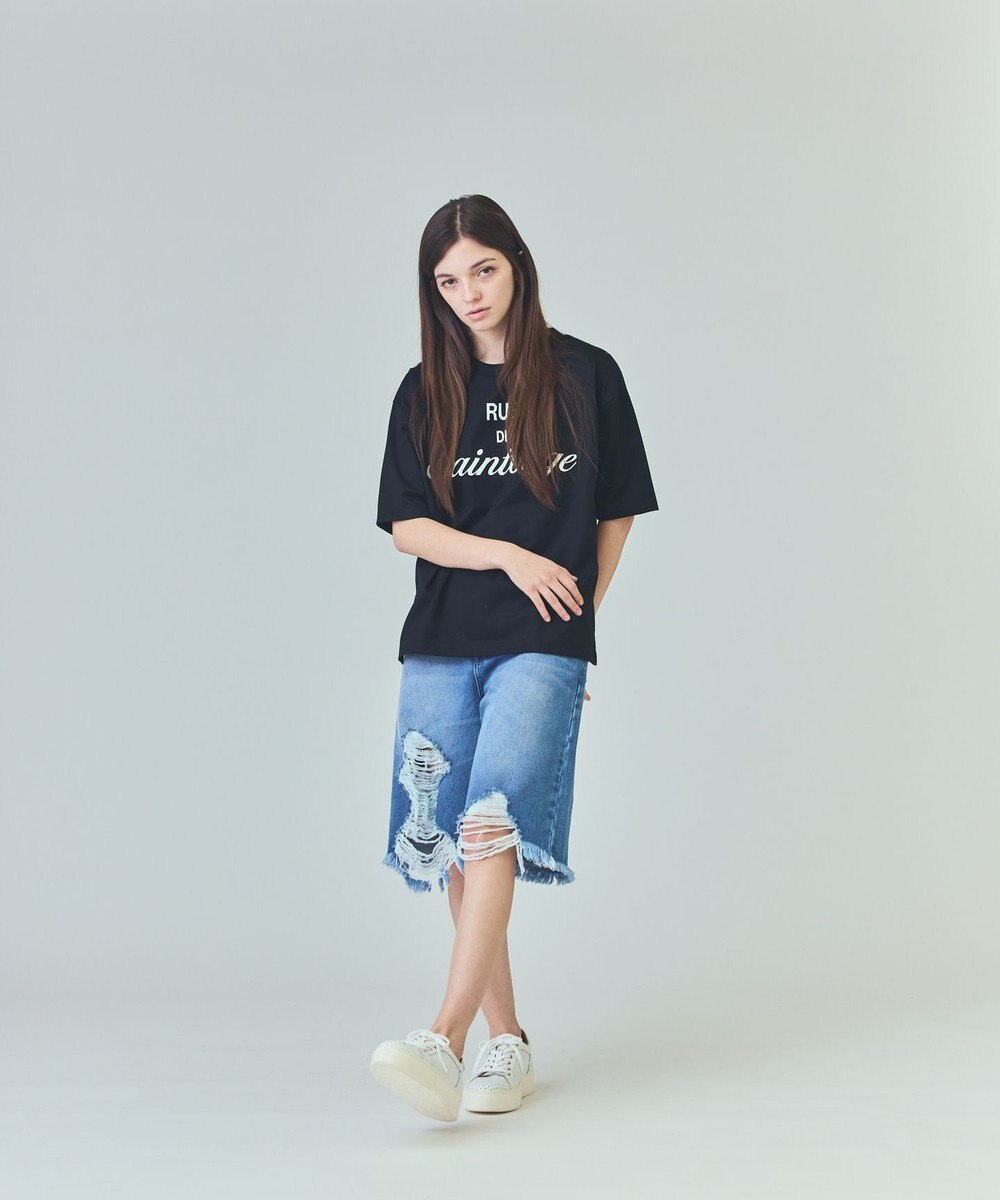 GRACE CONTINENTAL クラッシュハーフパンツ 