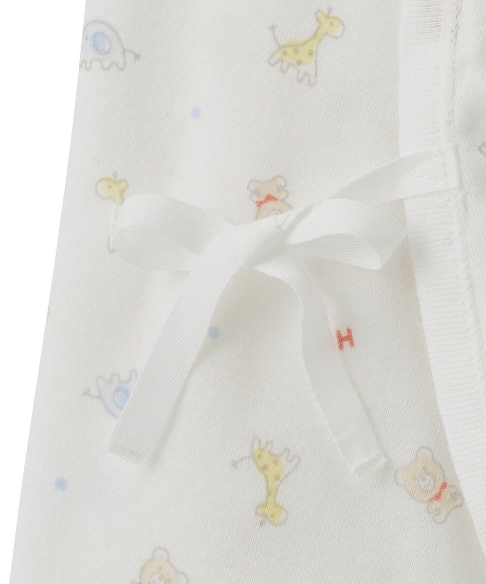 MIKI HOUSE HOT BISCUITS 【50-60cm】 フライス コンビ肌着 プリント柄 