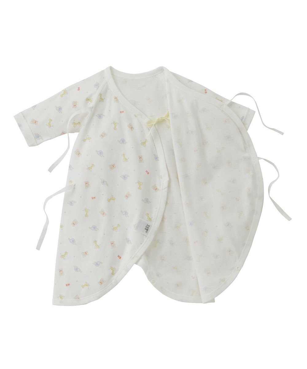 MIKI HOUSE HOT BISCUITS 【50-60cm】 フライス コンビ肌着 プリント柄 