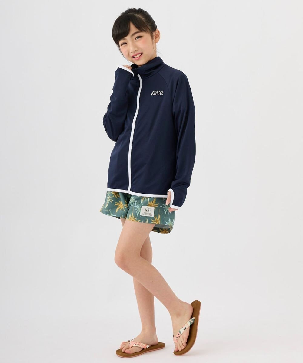 OP／FILA 【Ocean Pacific】フルジップ OPロゴラッシュガード 