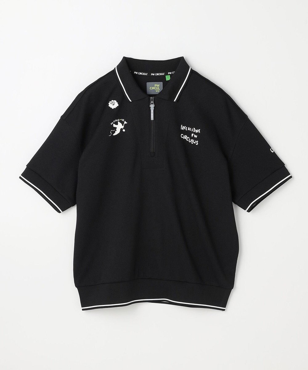 PW CIRCULUS 【WOMEN】ミニワッフル鹿の子ポロ ゴルフウェア レディース 