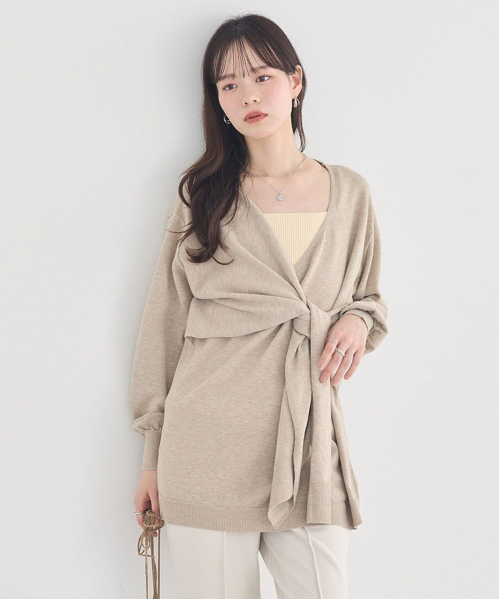 earth music&ecology リブニットタンクトップ 