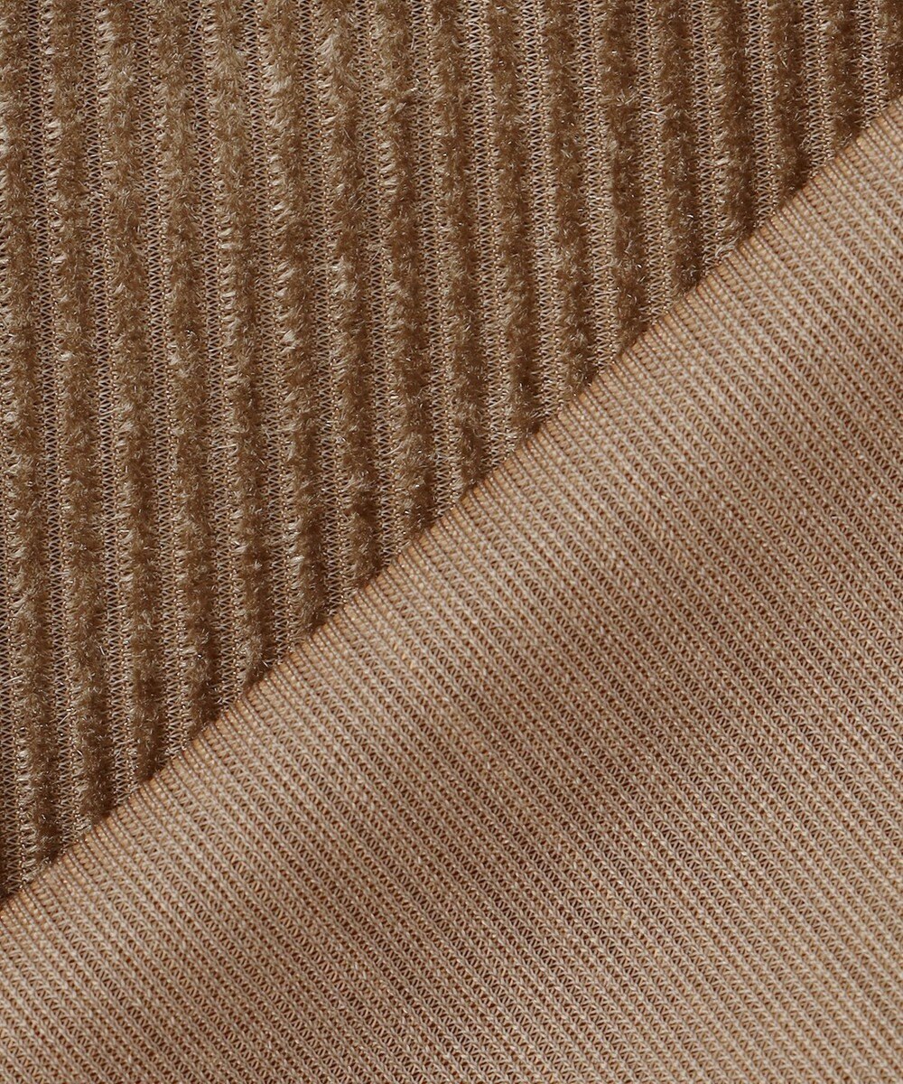 uncrave シアーベロアリブ シャツ 