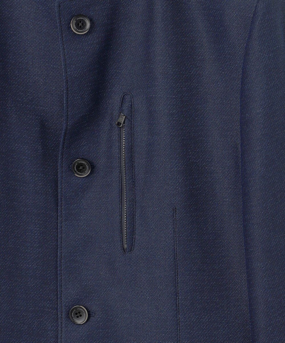 JOSEPH ABBOUD 【清涼/軽量/ストレッチ/ソフト】プリントレノクロス コンバーチブル ジャケット 