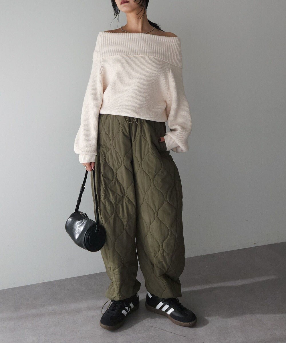 Green Parks オフショルダーニット 