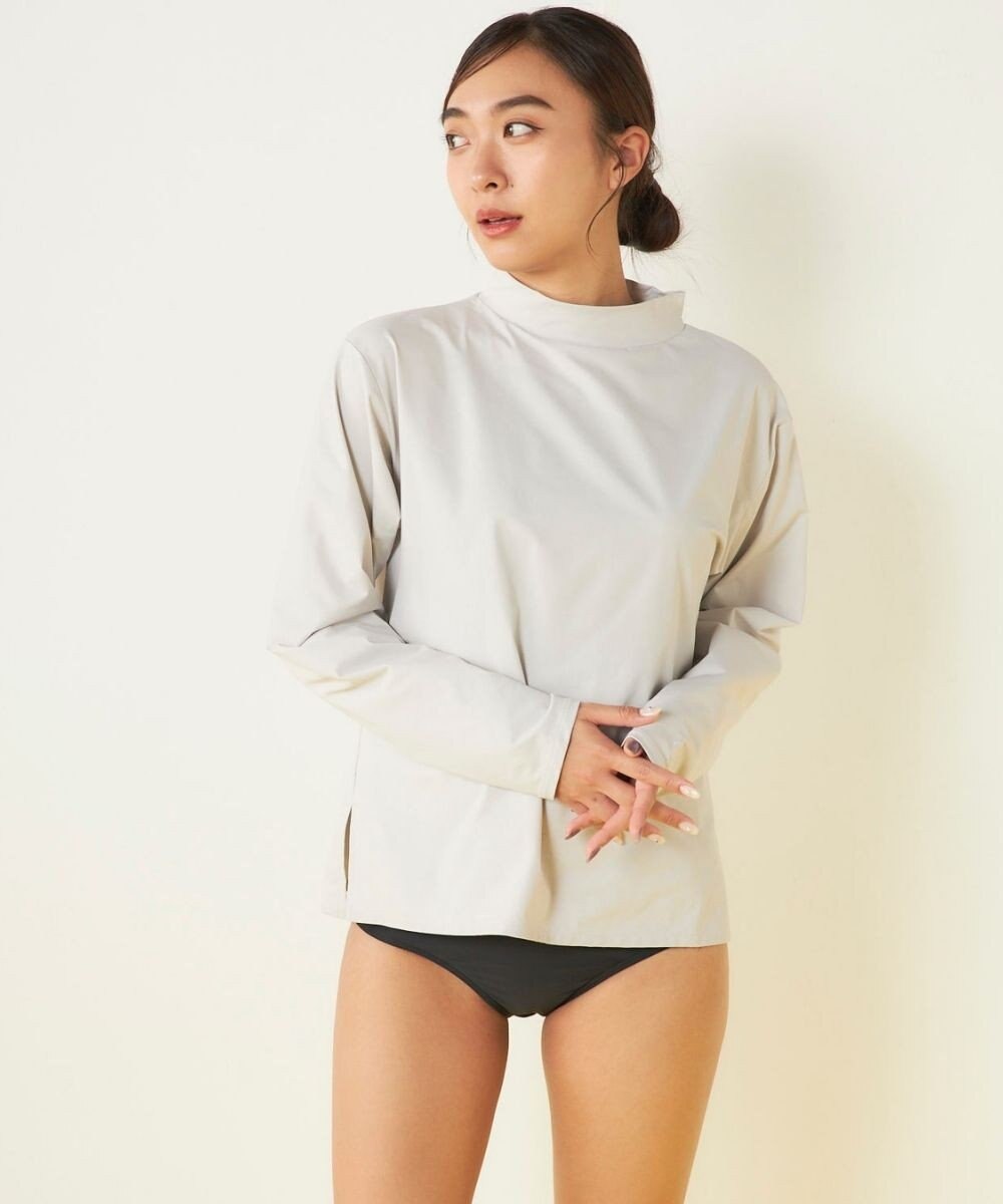 OP／FILA 【ocean pacific】モックネックラッシュガード付き 水着5点セット 