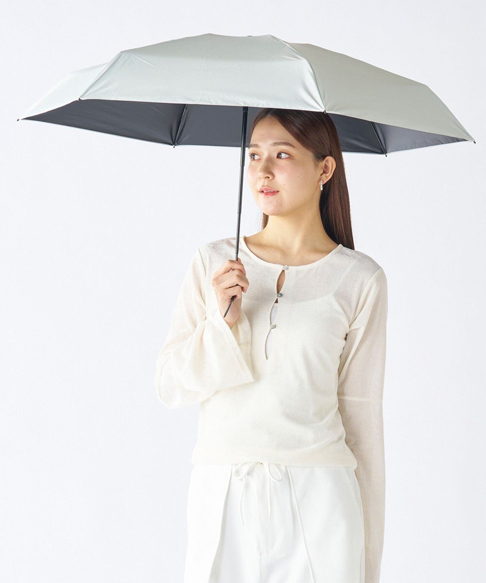 MOONBAT 【遮光100％/超軽量/大きめ】マジで軽い傘 晴雨兼用 折りたたみ日傘 マジカルテックプロテクション 61cm 