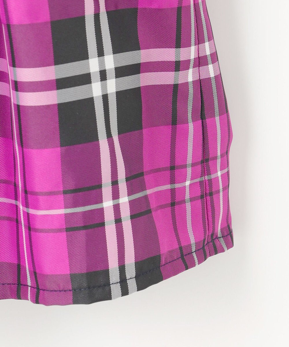 組曲 KIDS 【110-140㎝】チェックタフタドッキング ワンピース 