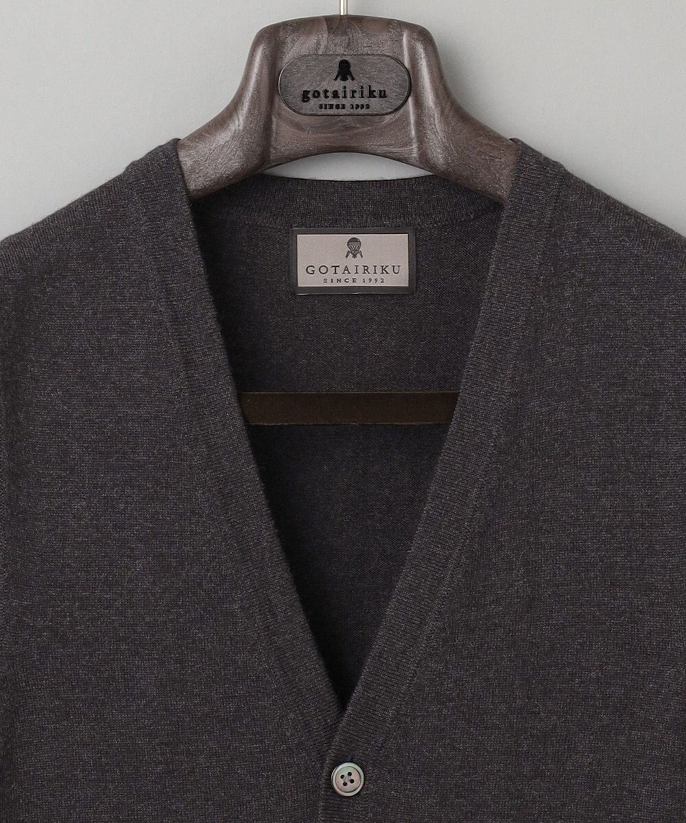 GOTAIRIKU 【家庭洗濯可能】イタリア糸 ハイゲージ ベスト 