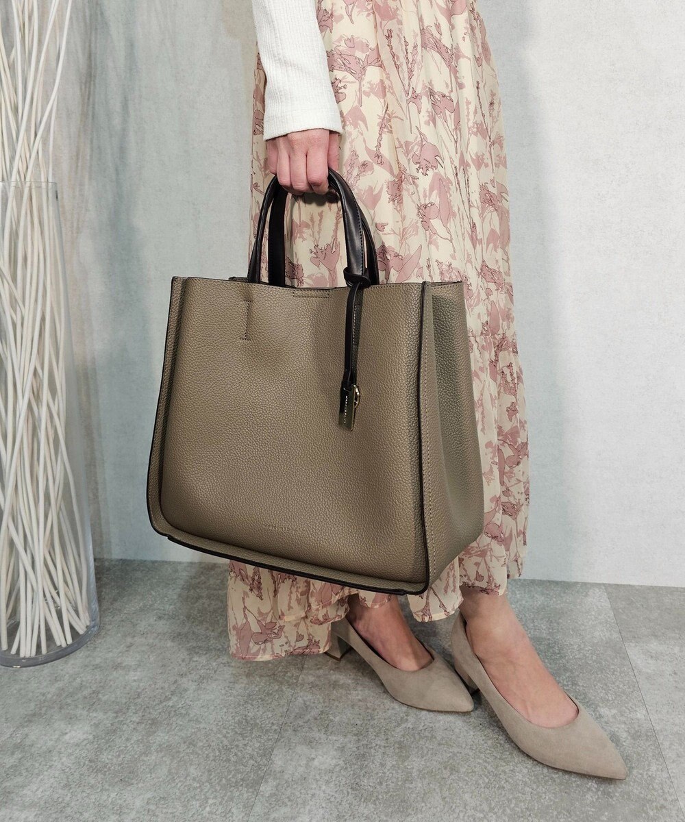 style code 【MERCURYDUO/マーキュリーデュオ】ラージポケット　2WAY ラージトートバッグ　キーリングチャーム付き 