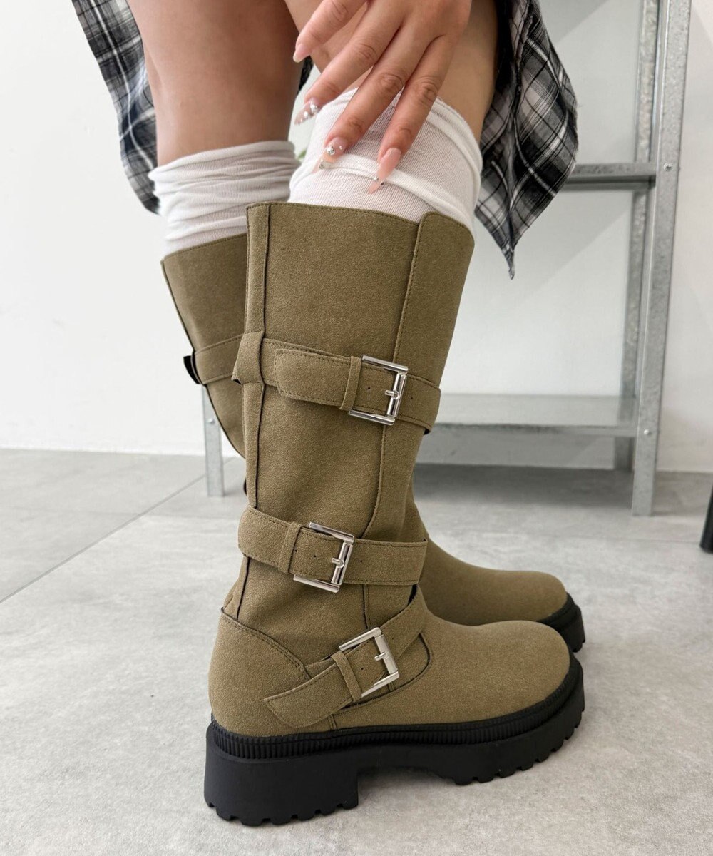 WEGO サイドベルトロングブーツ 