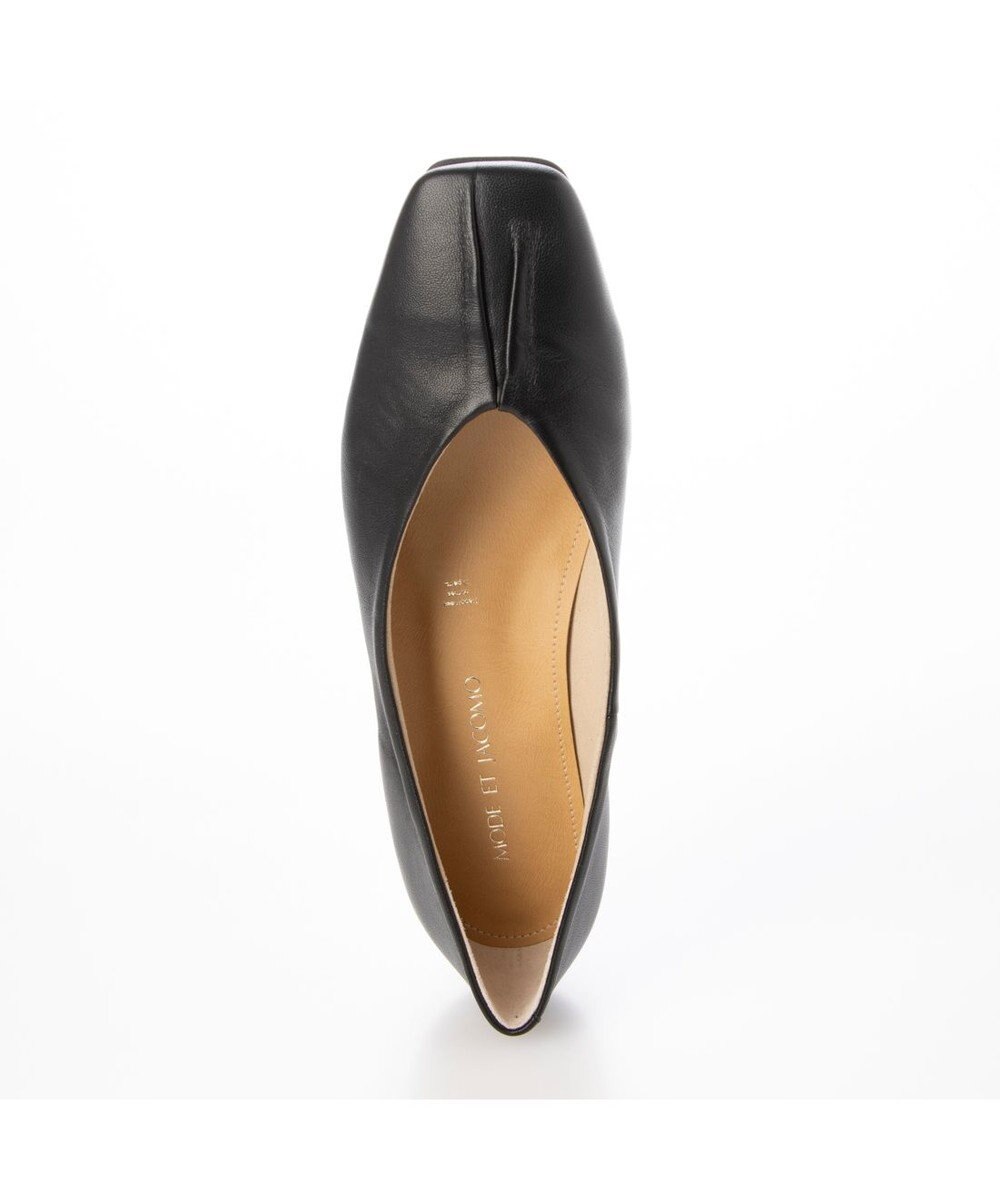 MODE ET JACOMO <MODE ET JACOMO>スクエアトゥフラットパンプス 