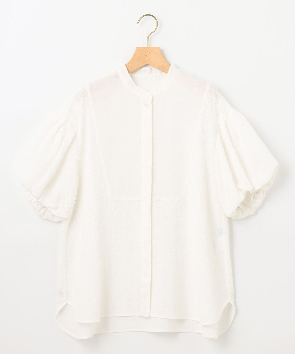 組曲 【WEB限定】ステッチストライプドビー ブラウス 