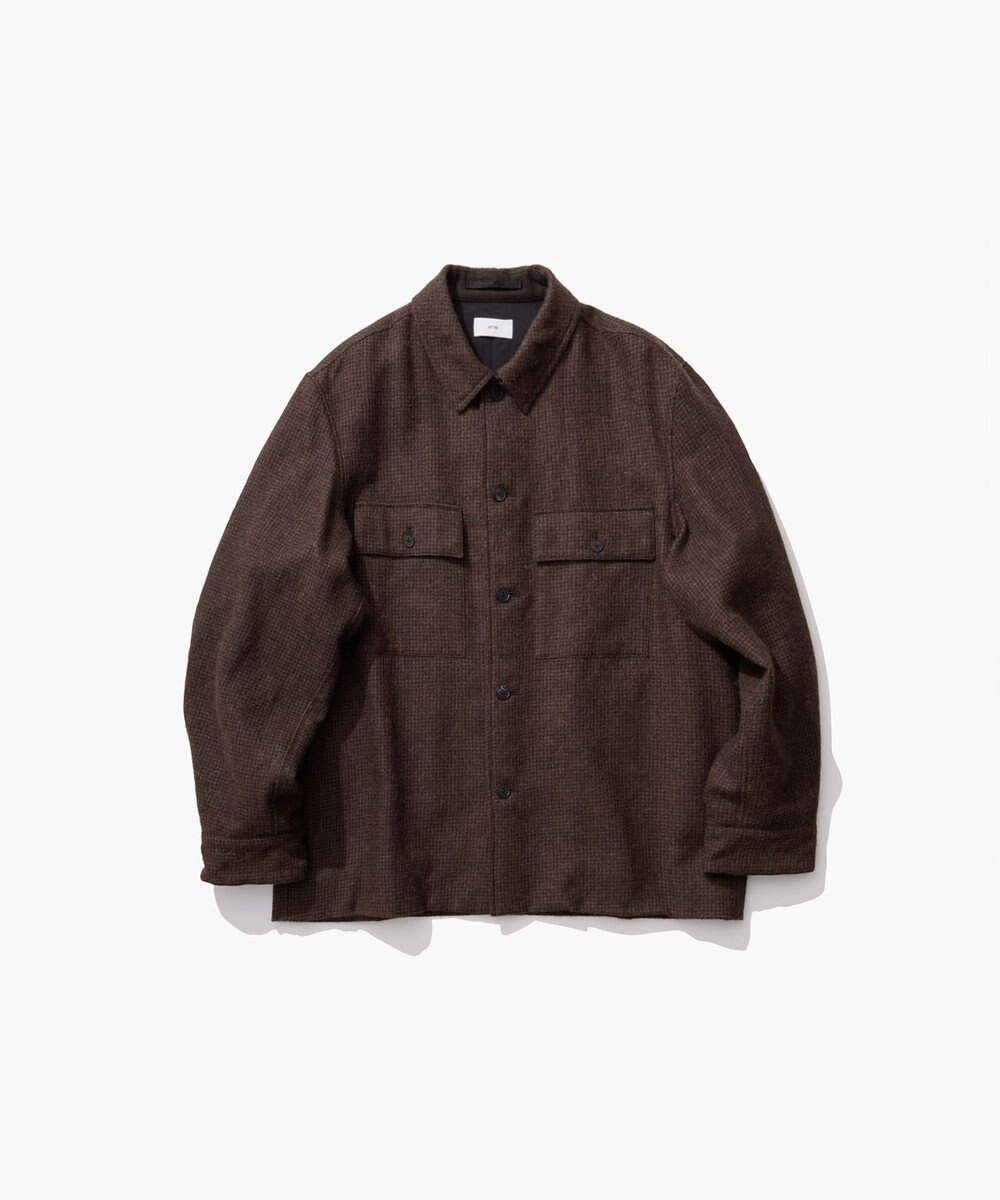 ATON ALPACA HOUND TOOTH | CPOジャケット - UNISEX 