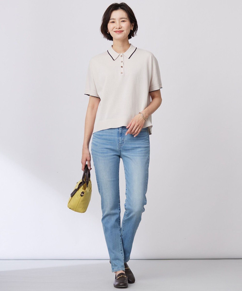 J.PRESS LADIES S 【洗える】BASIC STRETCH DENIM スキニー パンツ 