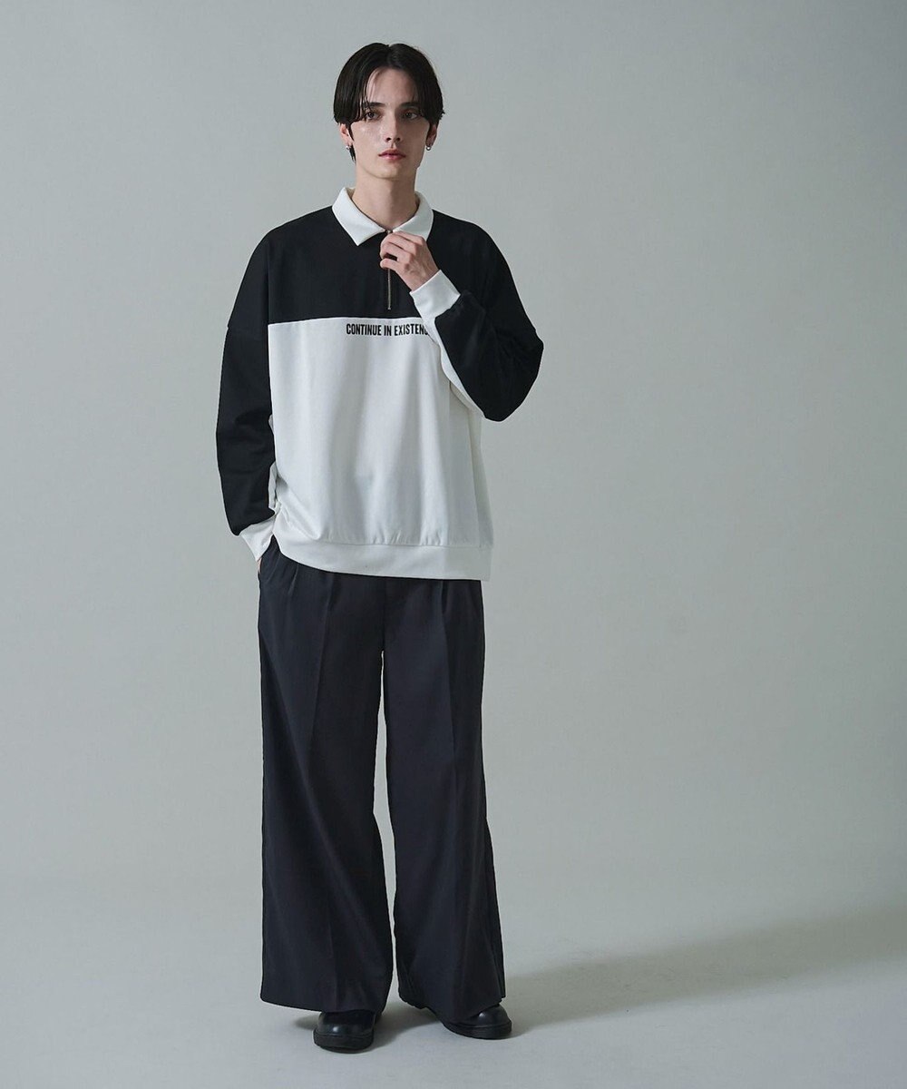 WEGO ドルマンポンチハーフZIPプルオーバー 