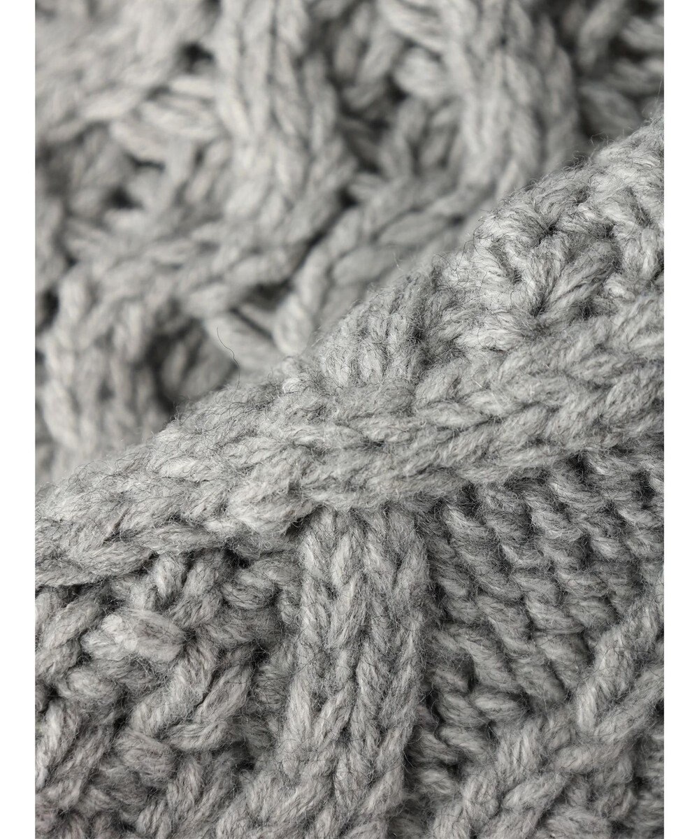 AMERICAN HOLIC 配色ケーブルニットカーディガン 