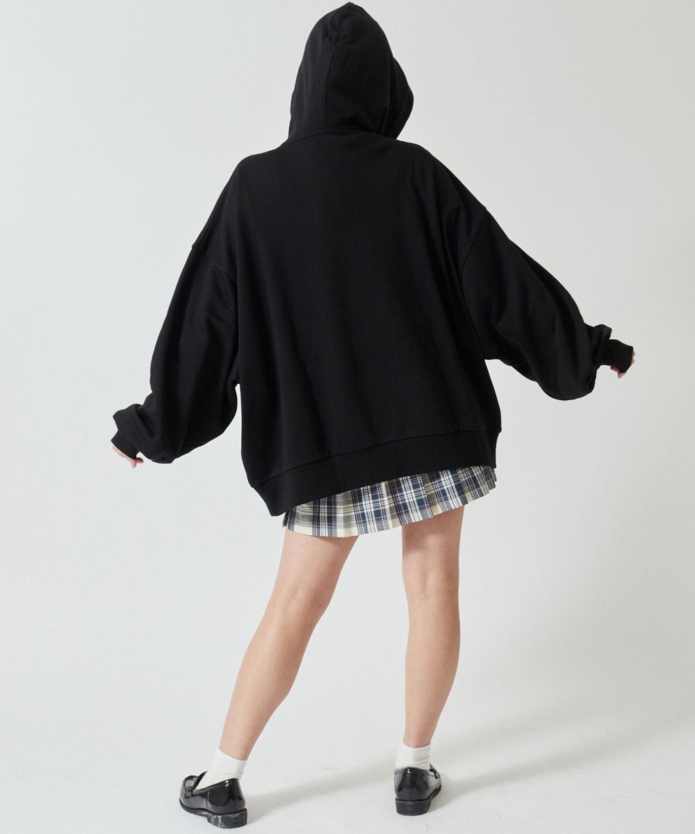 WEGO 【SCHOOLITEM】ルーズフィットプルパーカー 