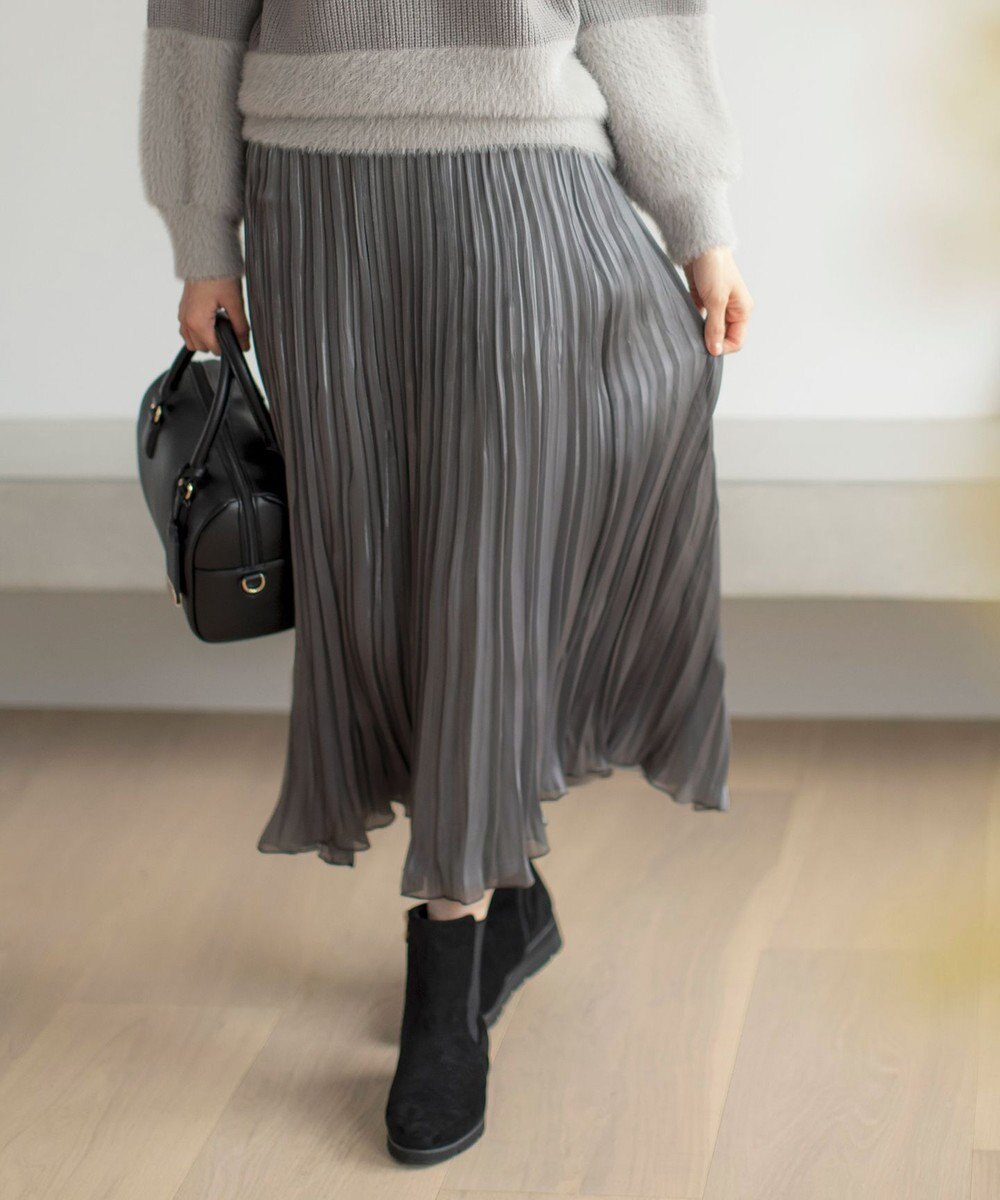 ANY SIS 【洗える】オーロラプリーツ スカート 