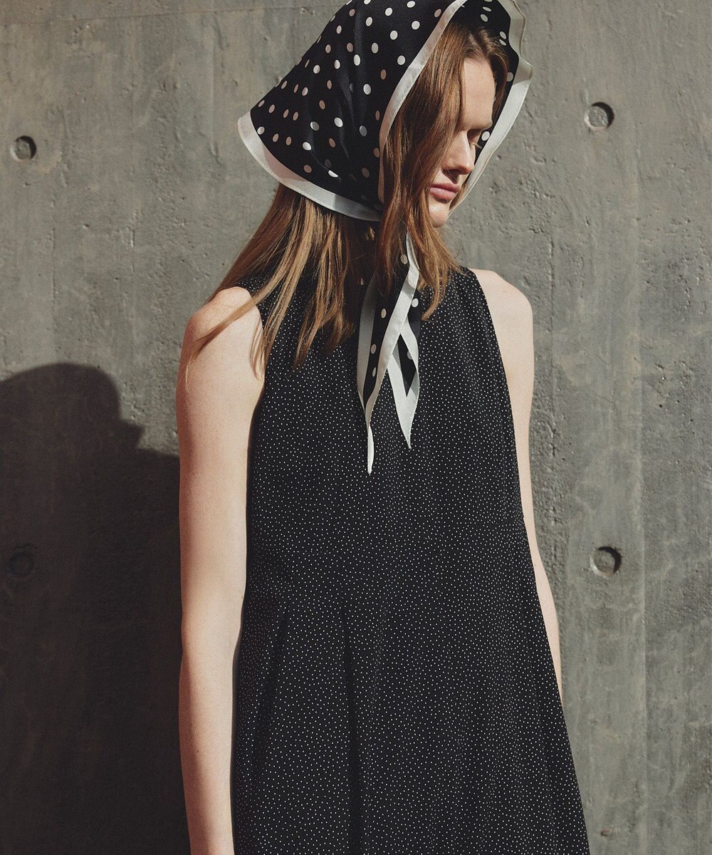 uncrave ポルカドット シルクスカーフ 