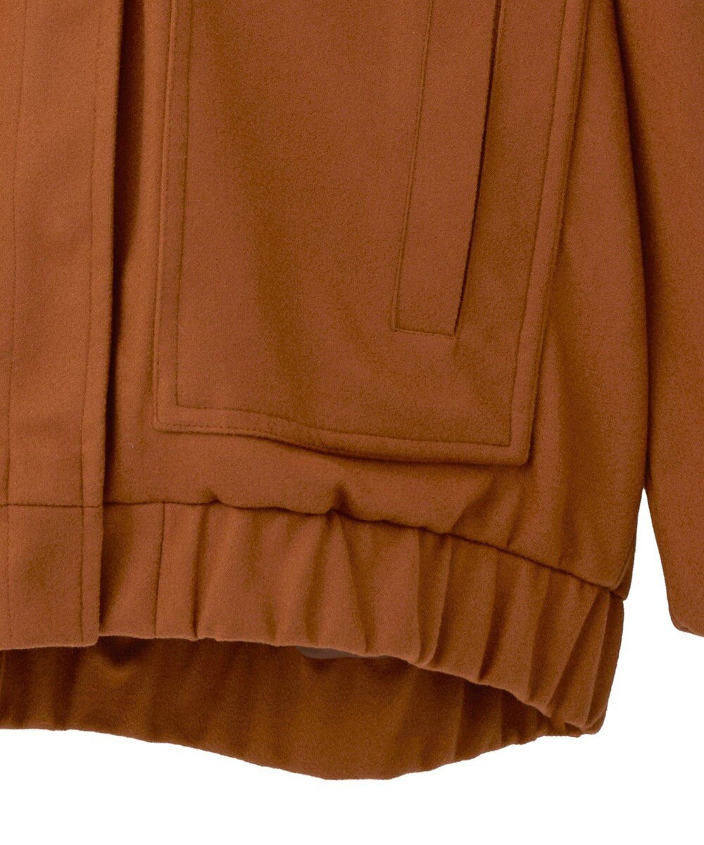 Green Parks ニットフード付きウーリーブルゾン 